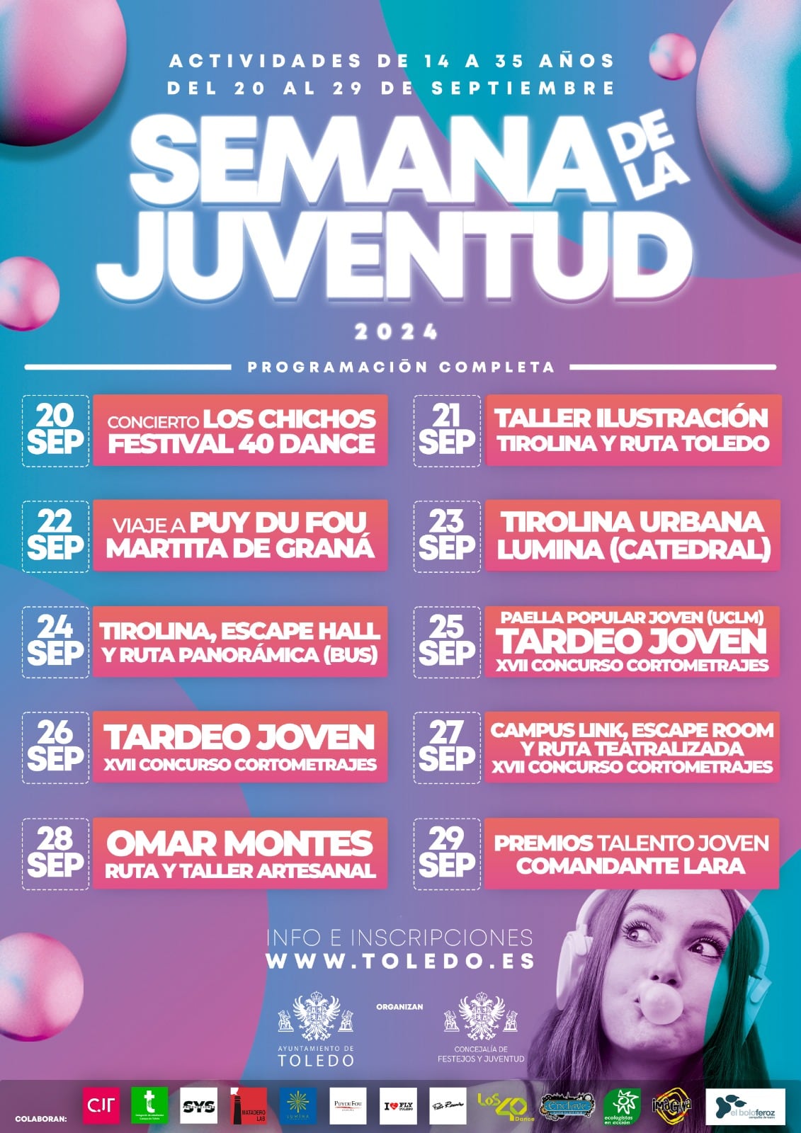 Cartel de la Semana de la Juventud de Toledo para este 2024