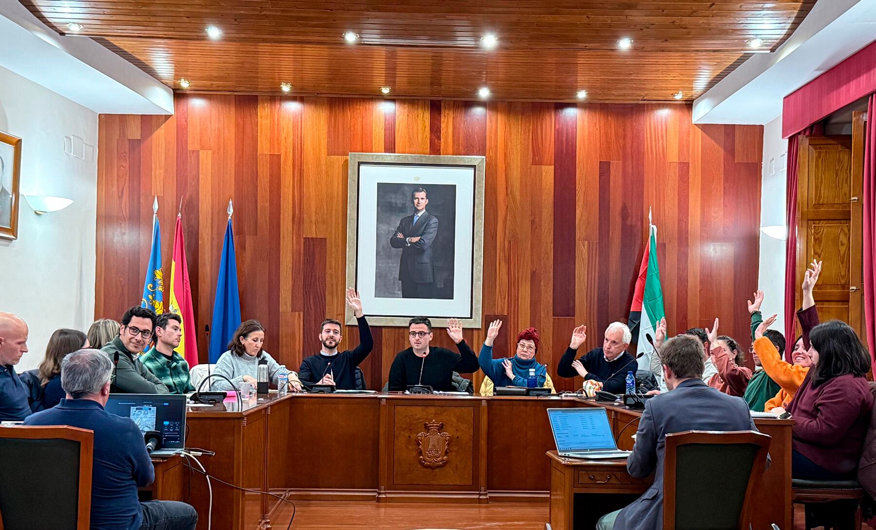 Un instante de la votación en la que se aprobaba el presupuesto de 2026