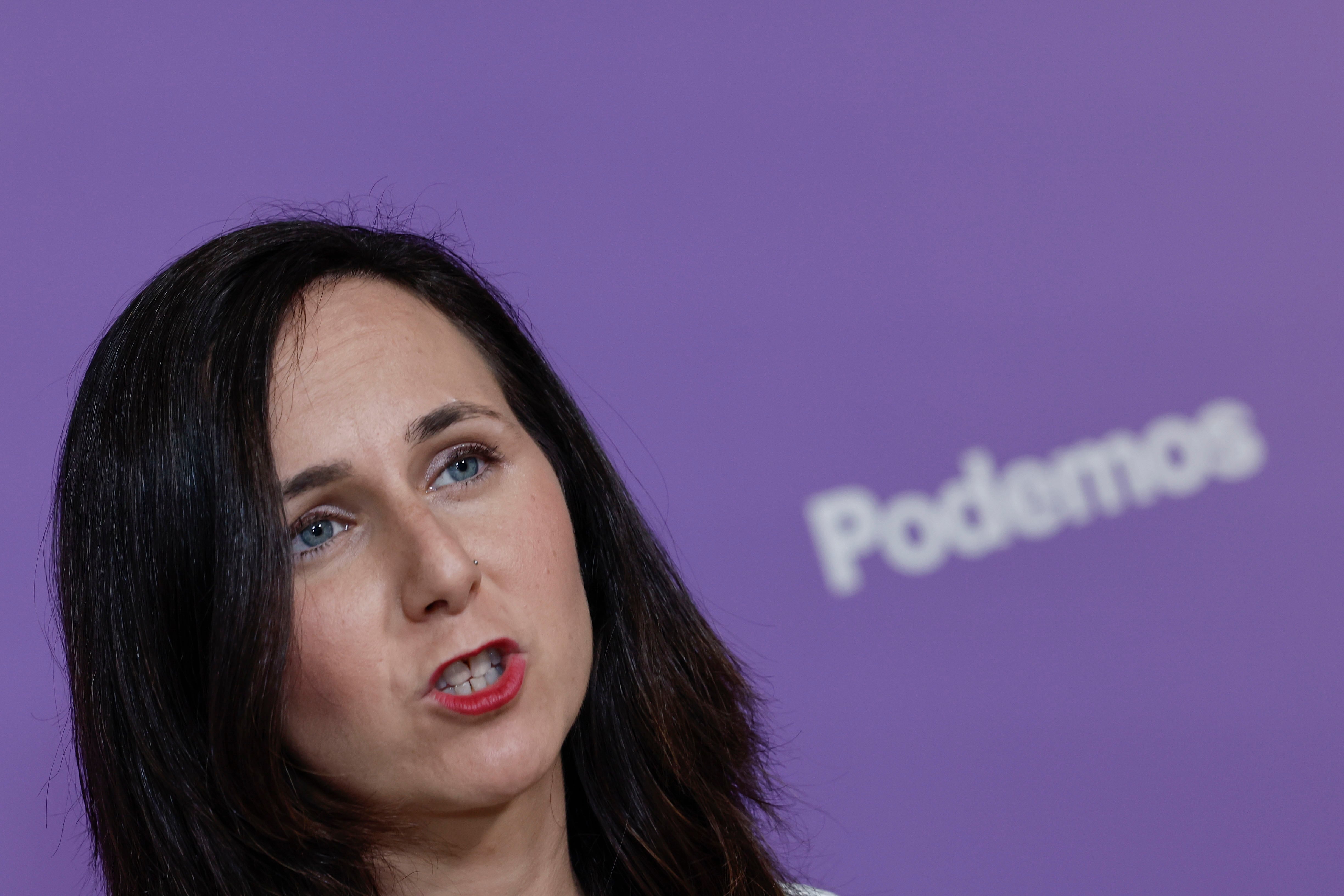 La secretaria general de Podemos y ministra de Derechos Sociales, Ione Belarra