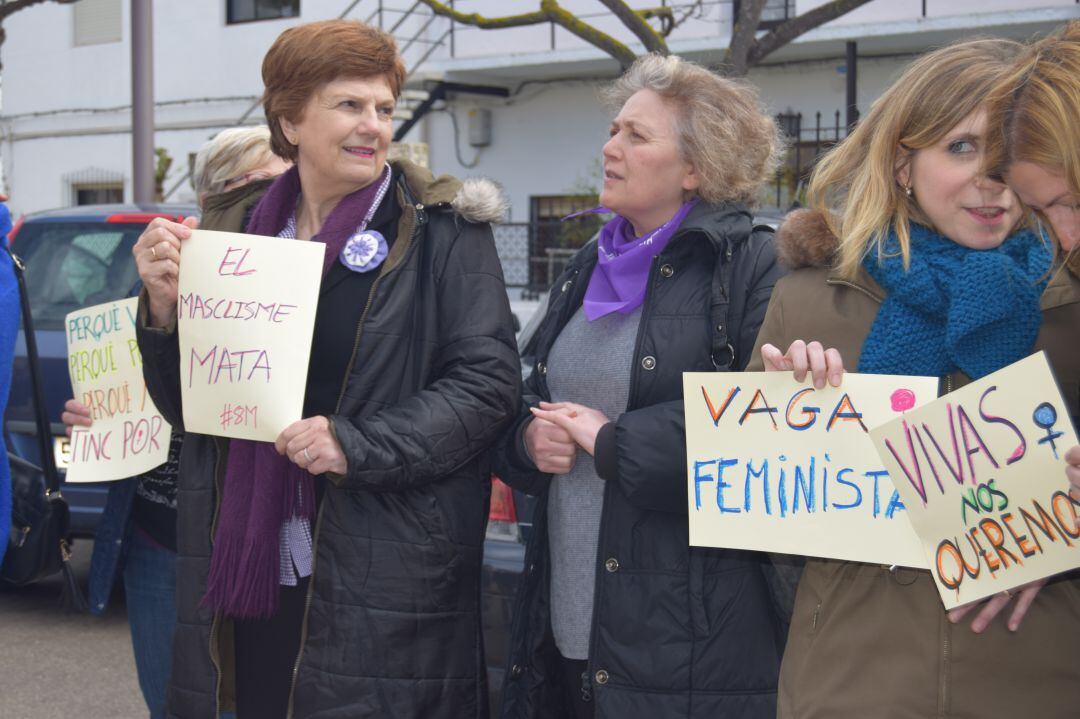 Movilización feminista en Benissa. Imagen de archivo.