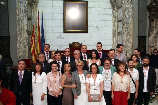 FOTO: Joan Ribó (Compromís) és proclamat nou alcalde de València en un ple marcat per l&#039;absència de Rita Barberá després de 24 anys al poder