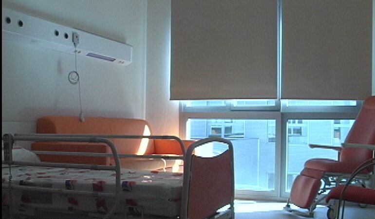 Una de las habitaciones del Hospital Infanta Sofía de San Sebastián de los Reyes 