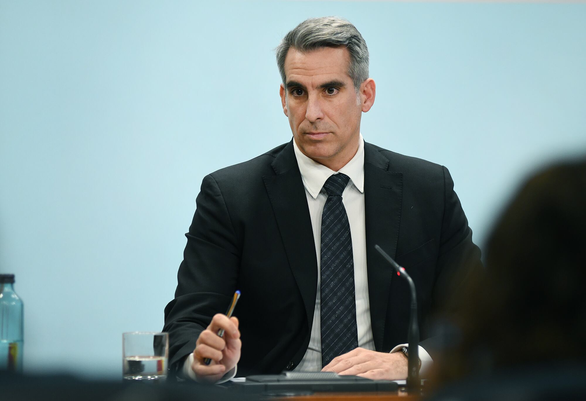 El ministre de Finances i Portaveu, César Marquina