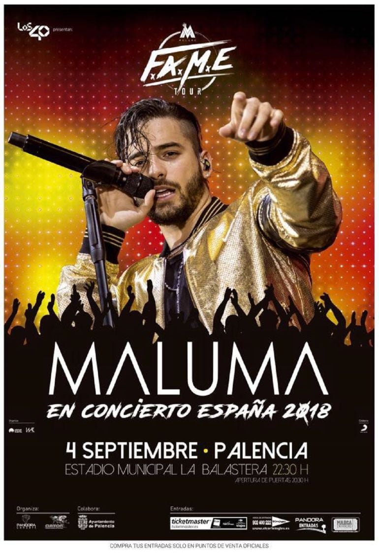 Maluma abrirá la gira europea el martes 4 en La Balastera