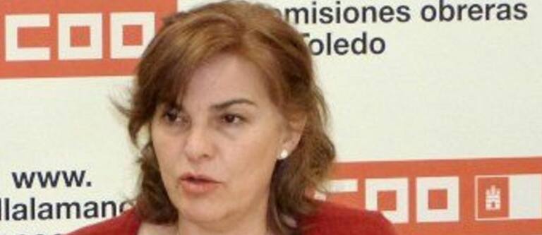 Mercedes Gómez en su etapa de secretaria de Enseñanza de CCOO