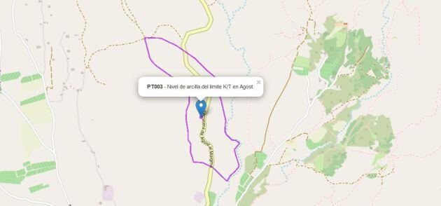 Límite K/T en Agost (Alicante)