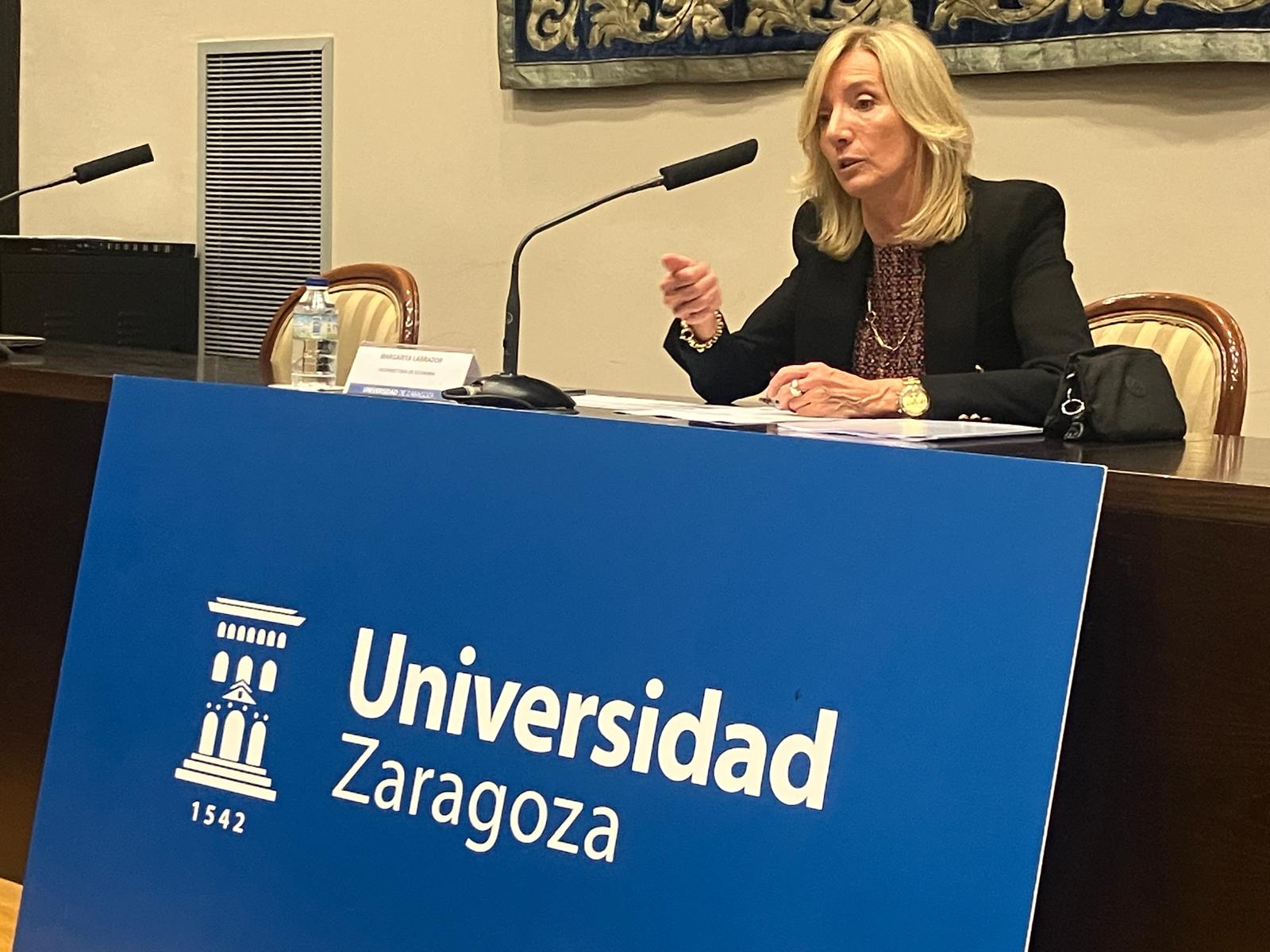 Margarita Labrador, vicerrectora de Economía de la Universidad de Zaragoza