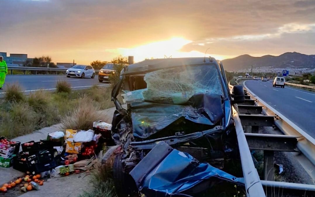 Accidente registrado en la 357 este miércoles