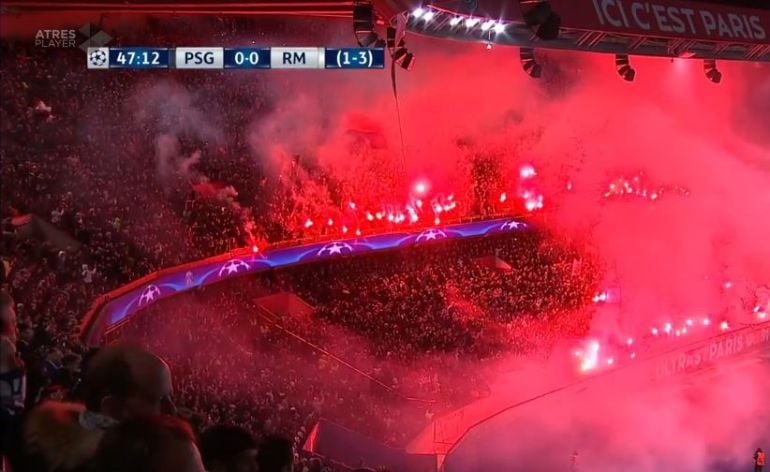 Imagen de uno de los fondos del Parque de los Príncipes