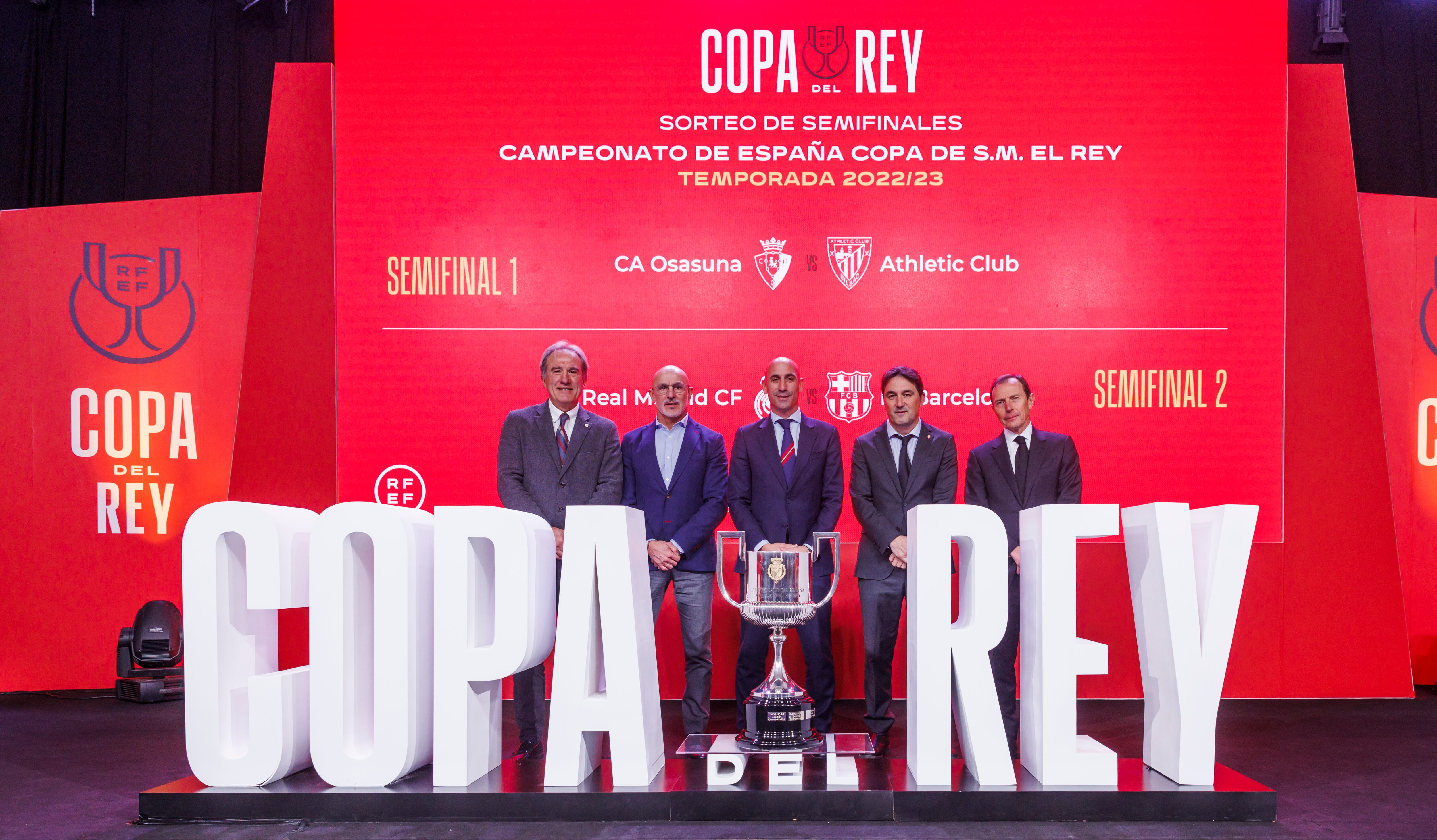 Sorteo de semifinales de la Copa del Rey.