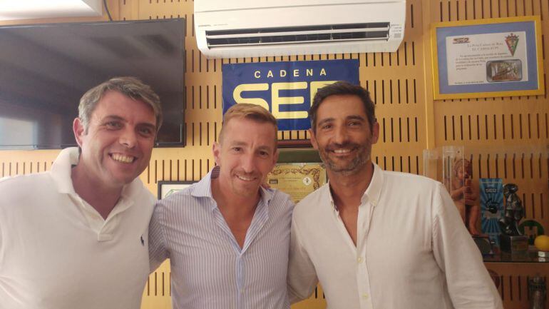 David Carrera, Ramiro Molina y Álvaro Pedreño