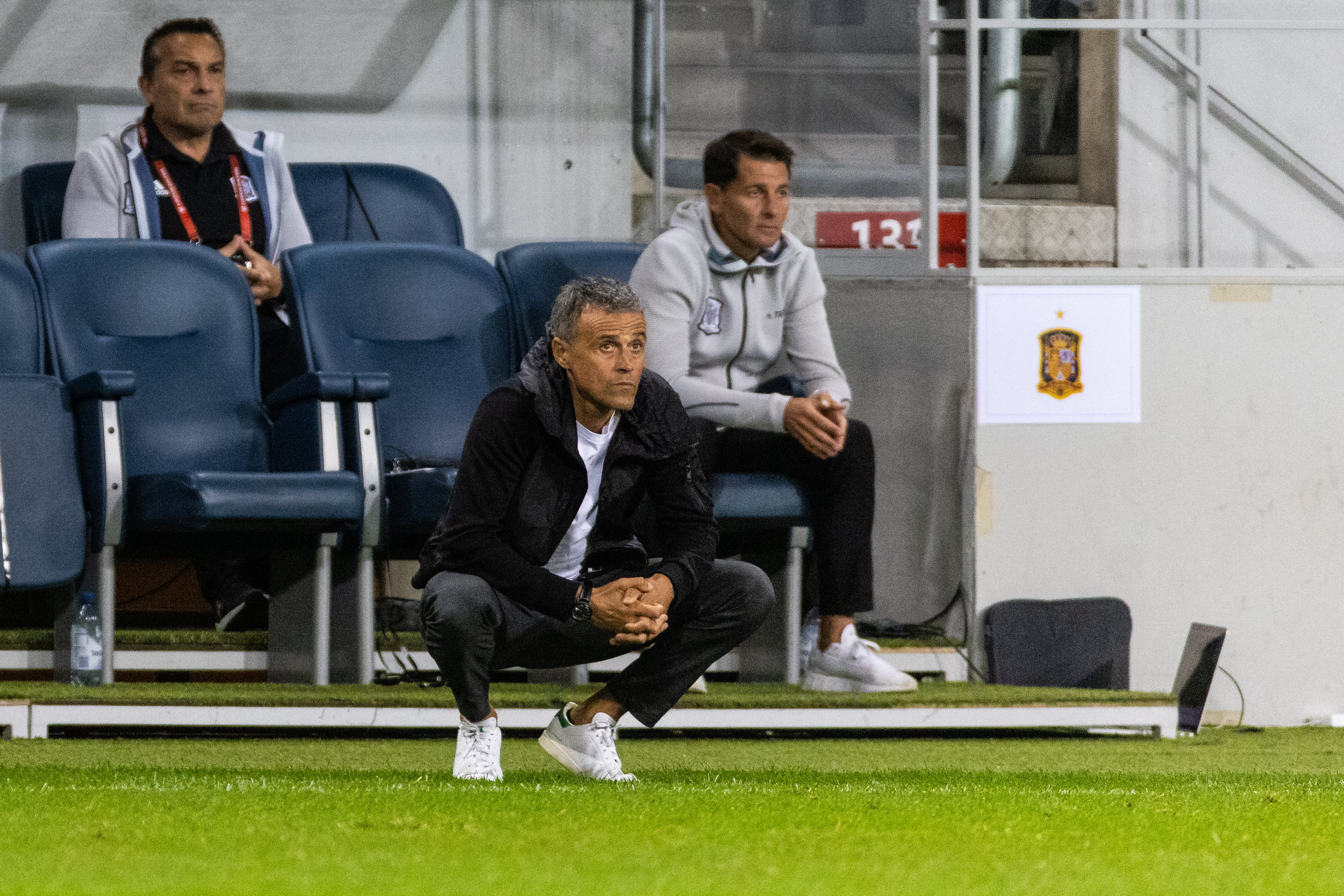 Luis Enrique, seleccionador español en Estocolmo