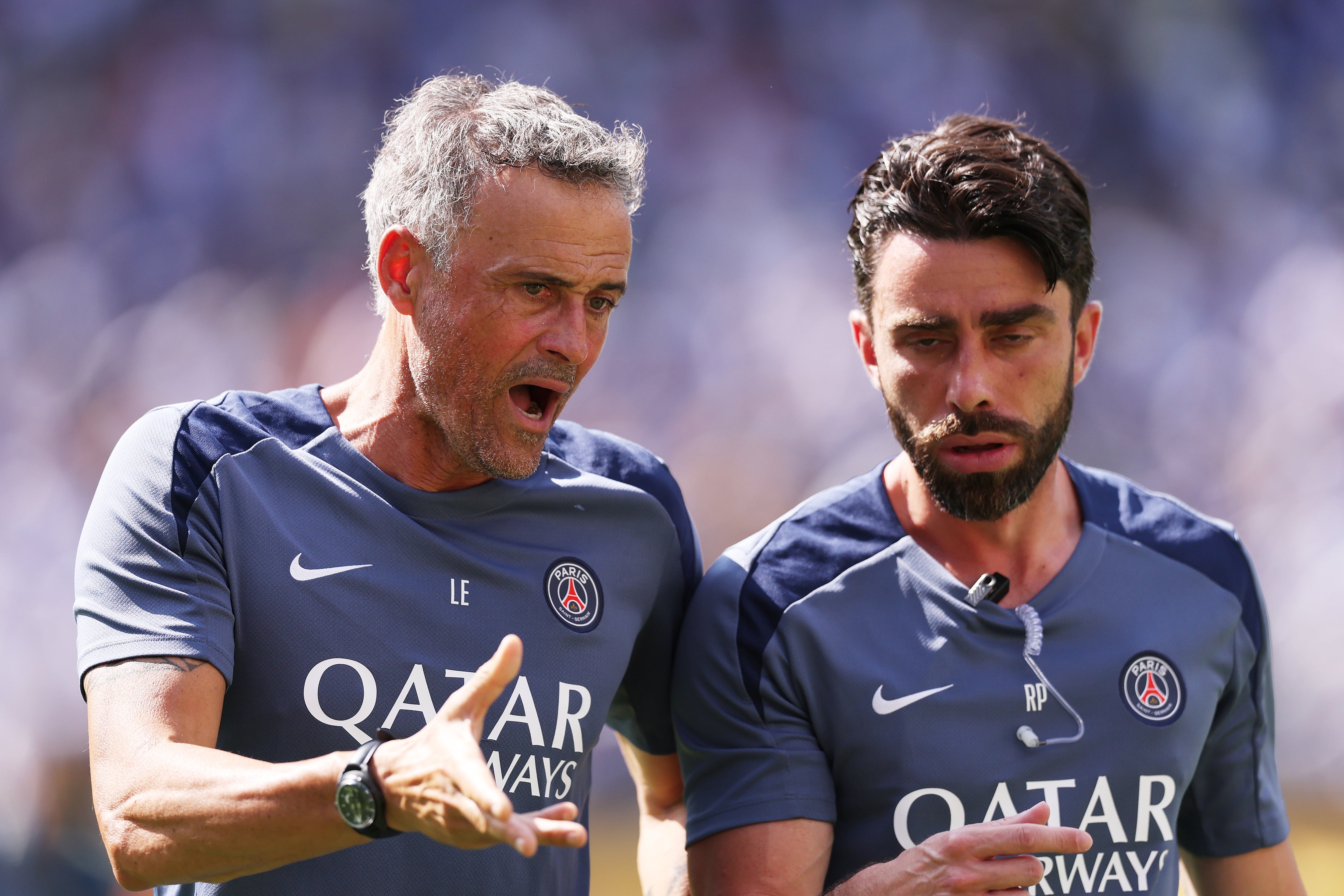 Luis Enrique, durante la final del Mundial de Clubes entre Chelsea y el PSG