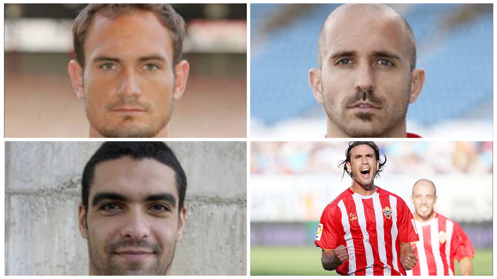 Cuatro jugadores que fueron fundamentales en el Almería de 2007.