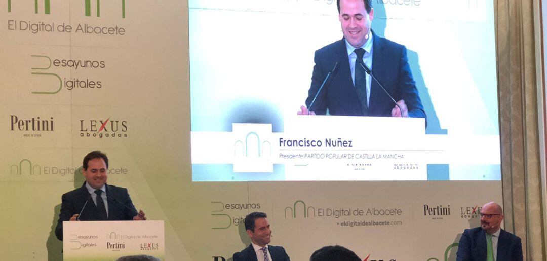 Francisco Núñez, en el desayuno informativo de El Digital de Albacete