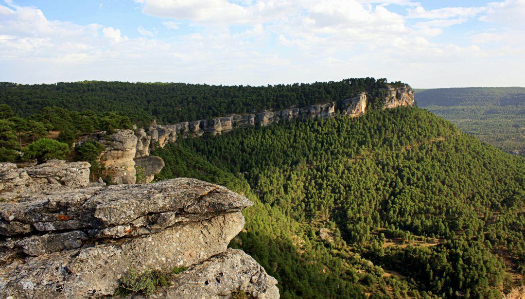 Mirador del Tío Cogote, en Las Majadas, en el Parque Natural de la Serranía de Cuenca, uno de los lugares más visitados.