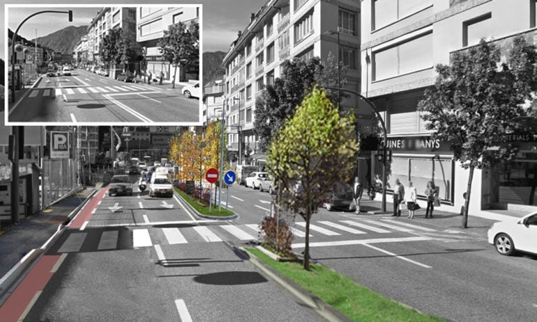 Simulació del resultat de l'embelliment de l'Avinguda Tarragona.