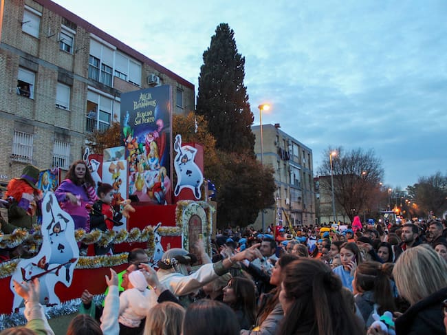 La Cabalgata del Heraldo en las calles de San Benito