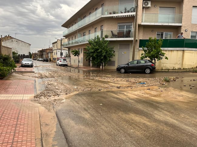 Efectos de la DANA en Fuentes de Ebro.