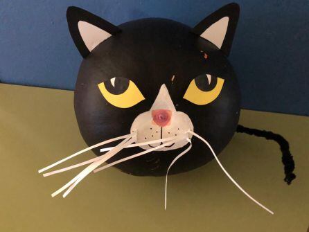 Calabaza decorada para la celebración