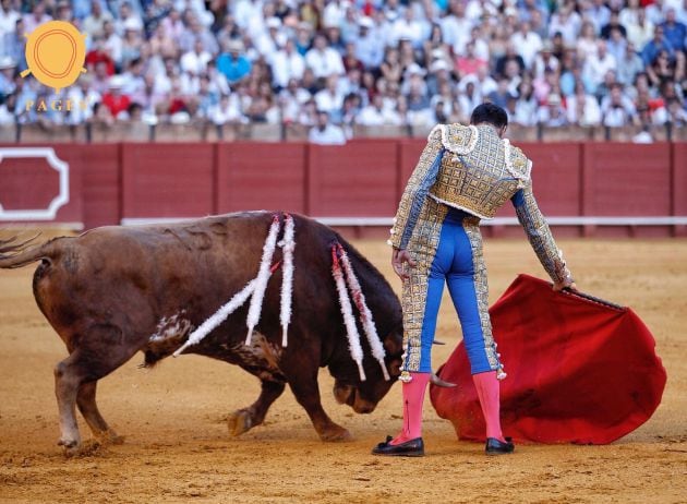 El Cid en un templado derechazo al segundo de su lote