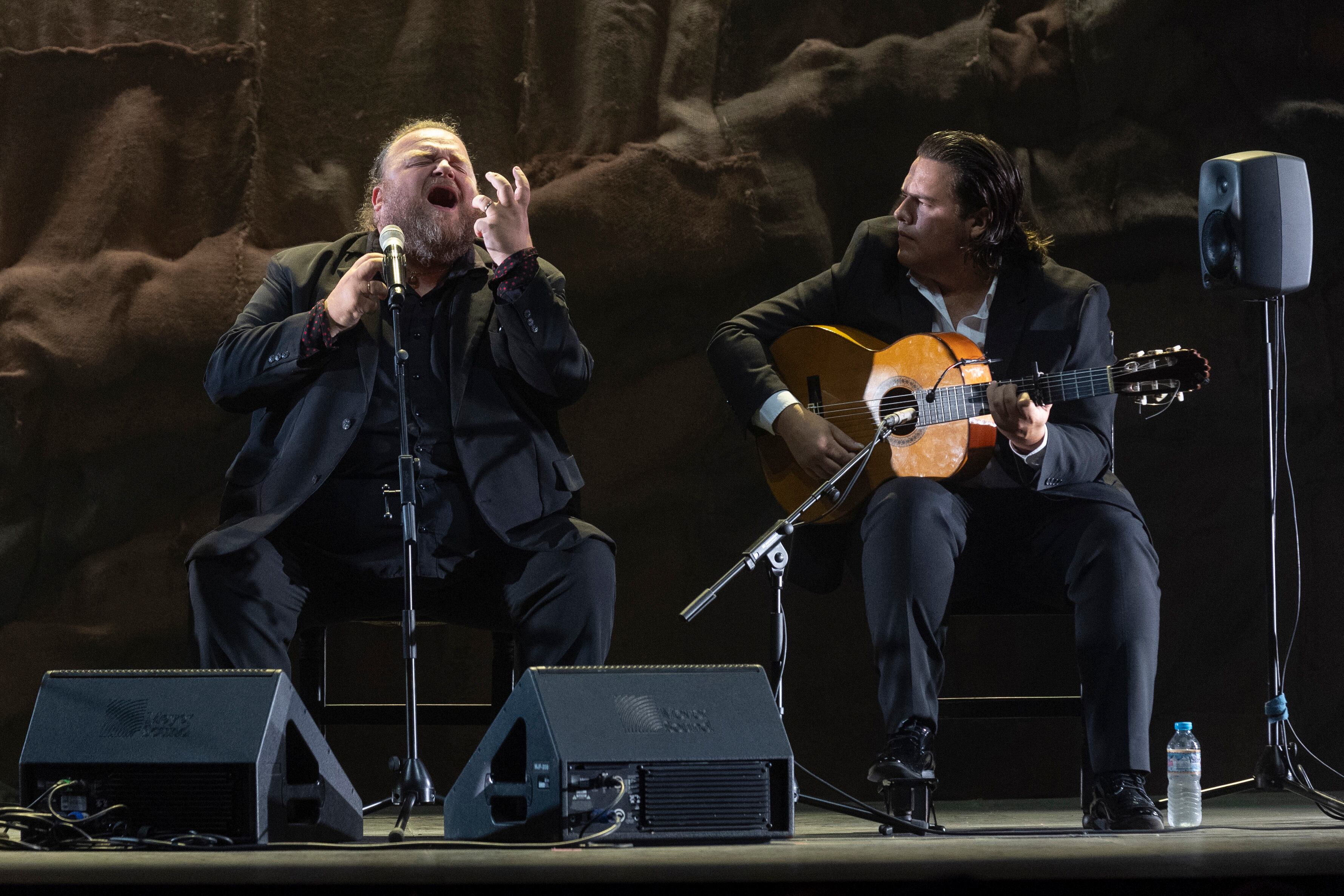El cantaor Ezequiel Benítez durante una actuación. Foto de archivo