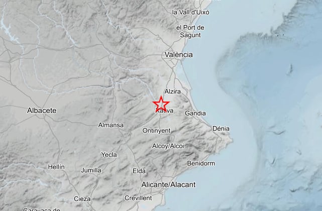 Terremoto con epicentro en Sellent