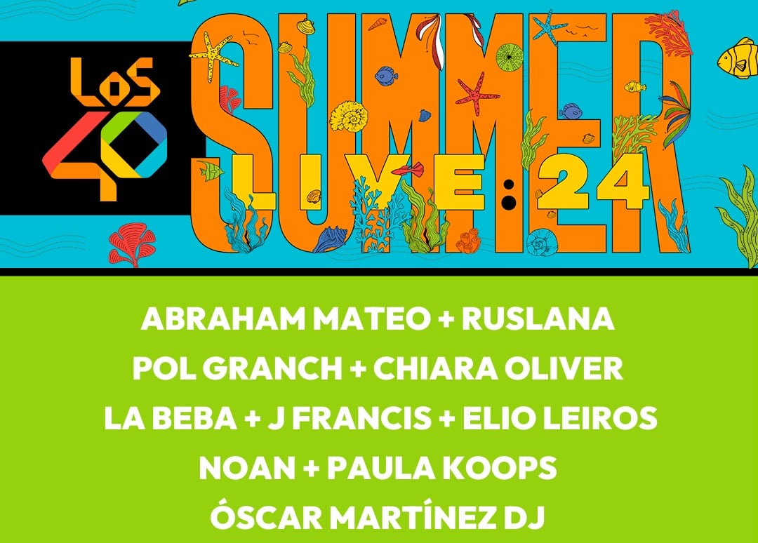 Cartel de Los40 Summer live en Villena