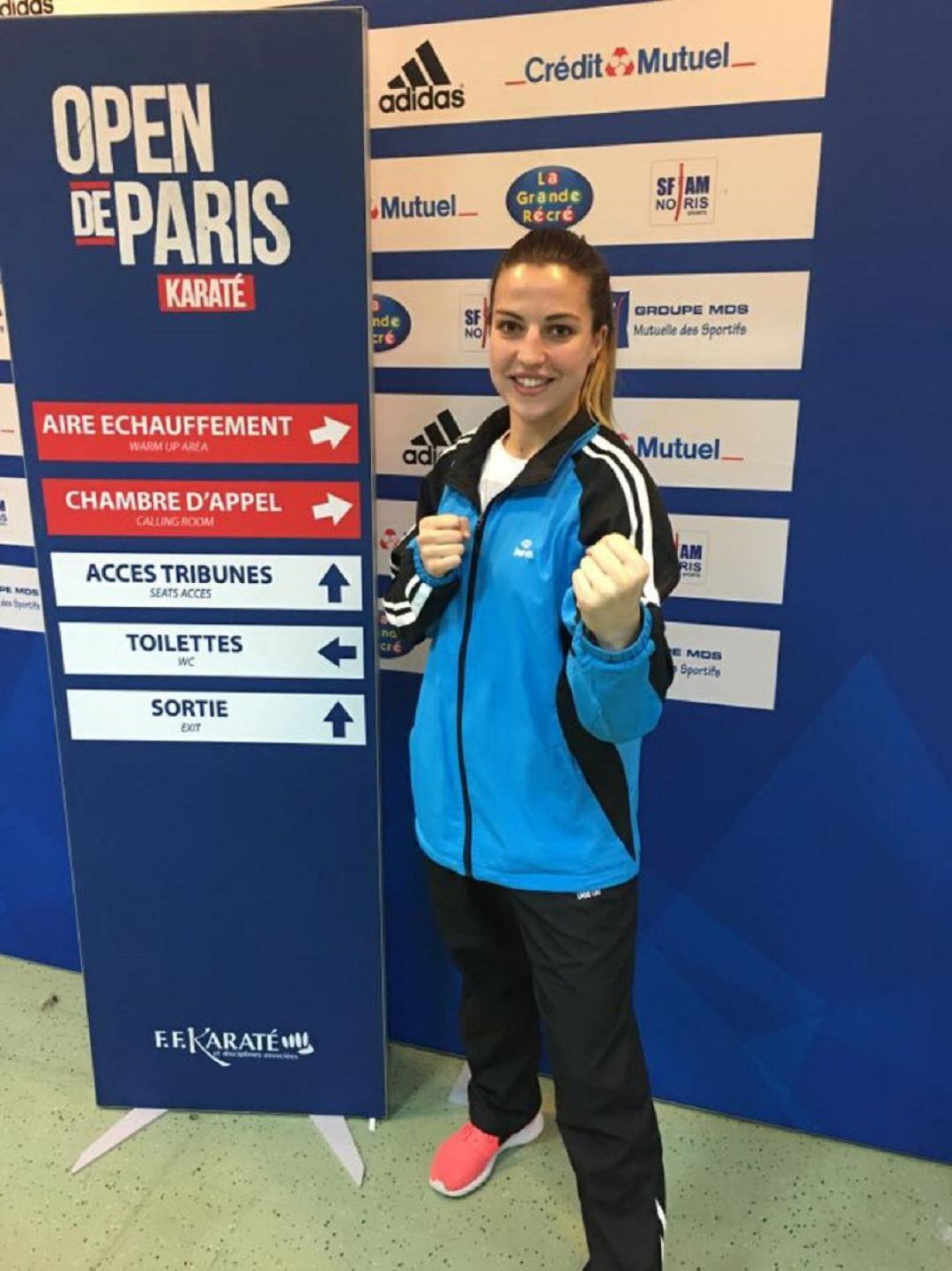 La karateca andorrana, Sandra Herver.