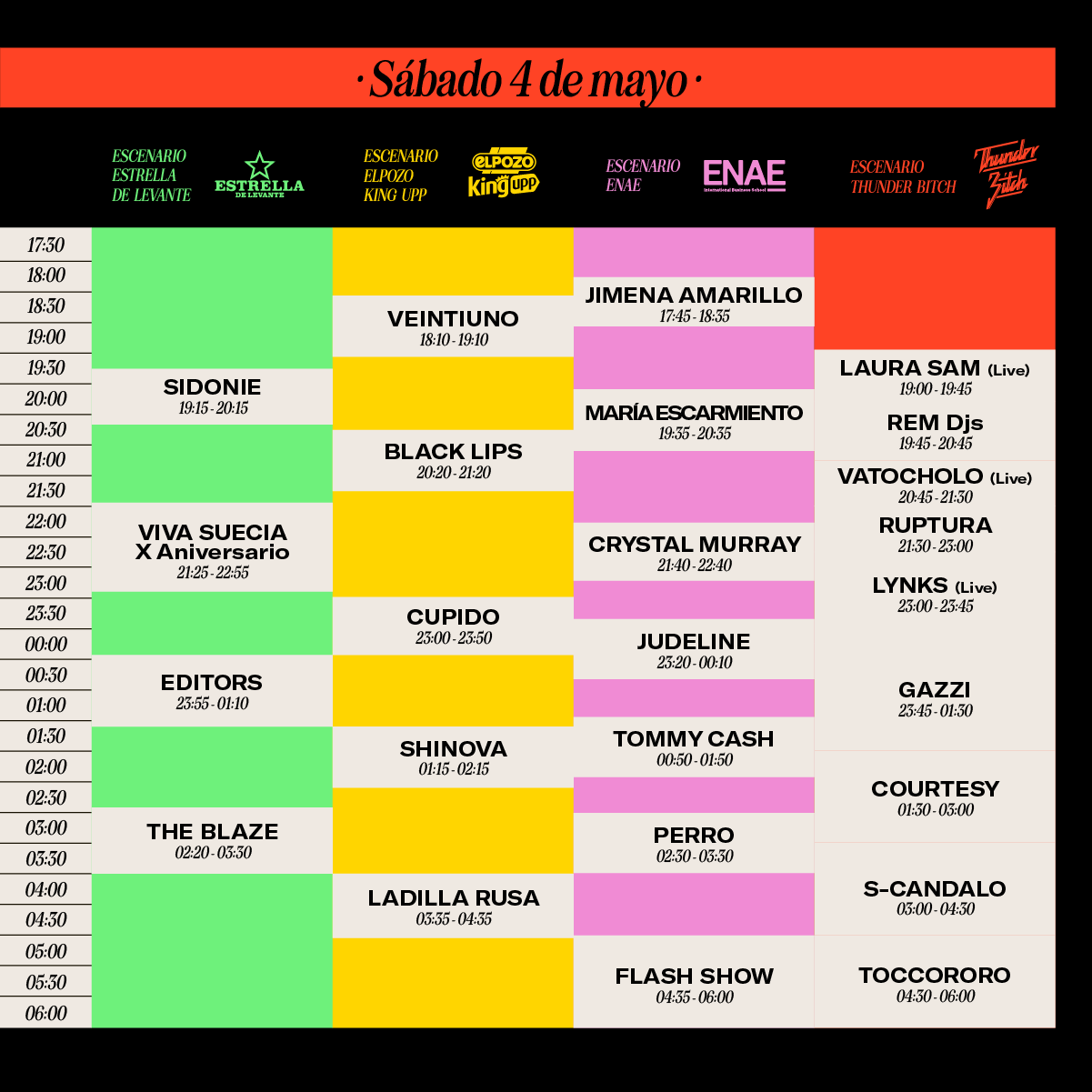 Horario del WARM UP 2024 del sábado 4 de mayo