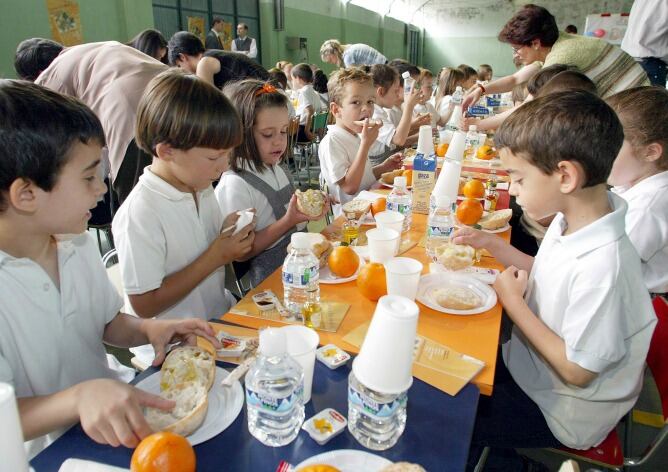 Imagen de un comedor escolar en Valladolid