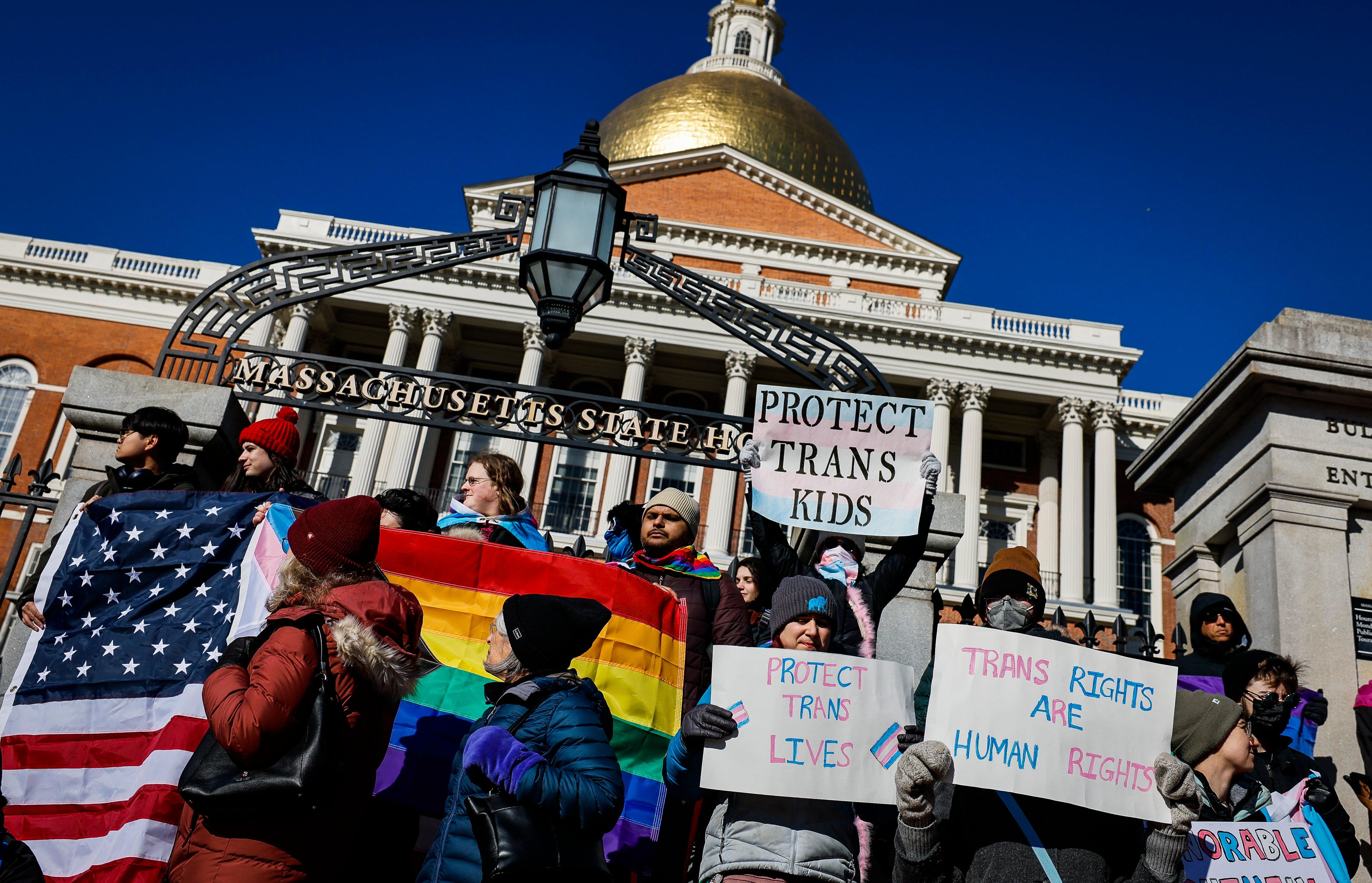 Manifestación a favor de los derechos LGTBI en Estados Unidos.