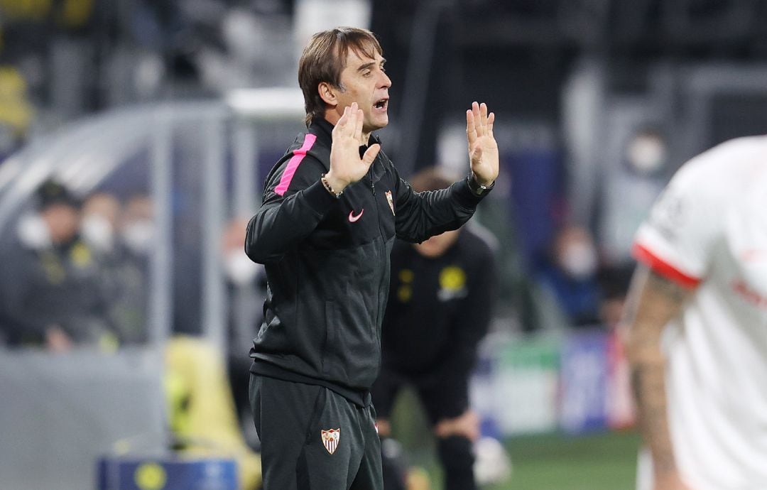 Julen Lopetegui, en el encuentro frente al Borussia.