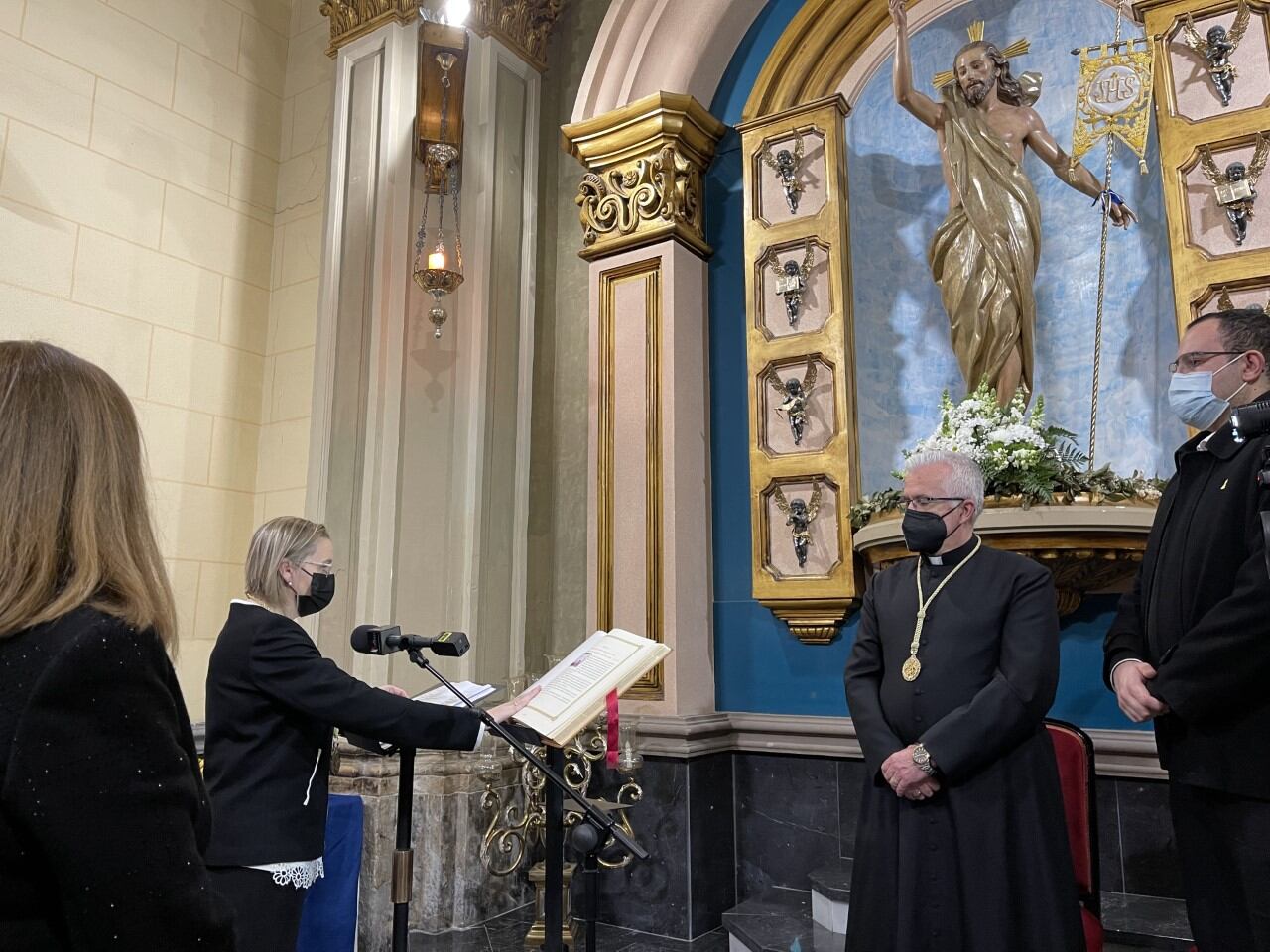 Toma de posesión de la nueva Hermana Mayor de la Cofradía de Semana Santa del Resucitado de Cartagena