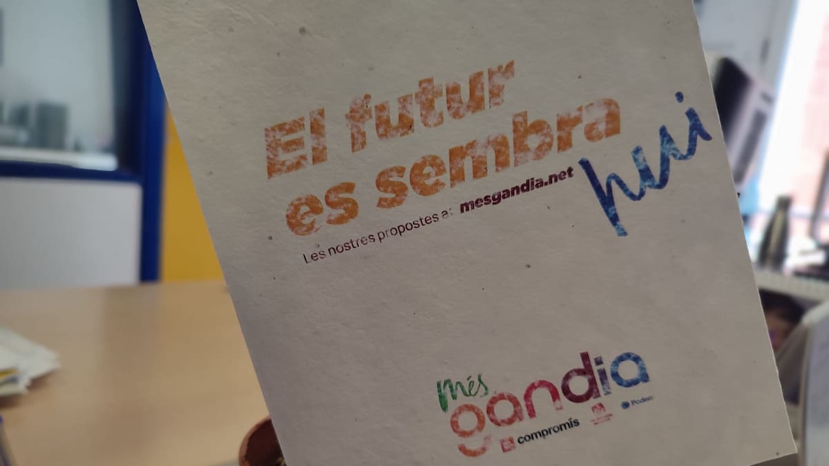 Més Gandia rompe esquemas con un programa que se puede plantar