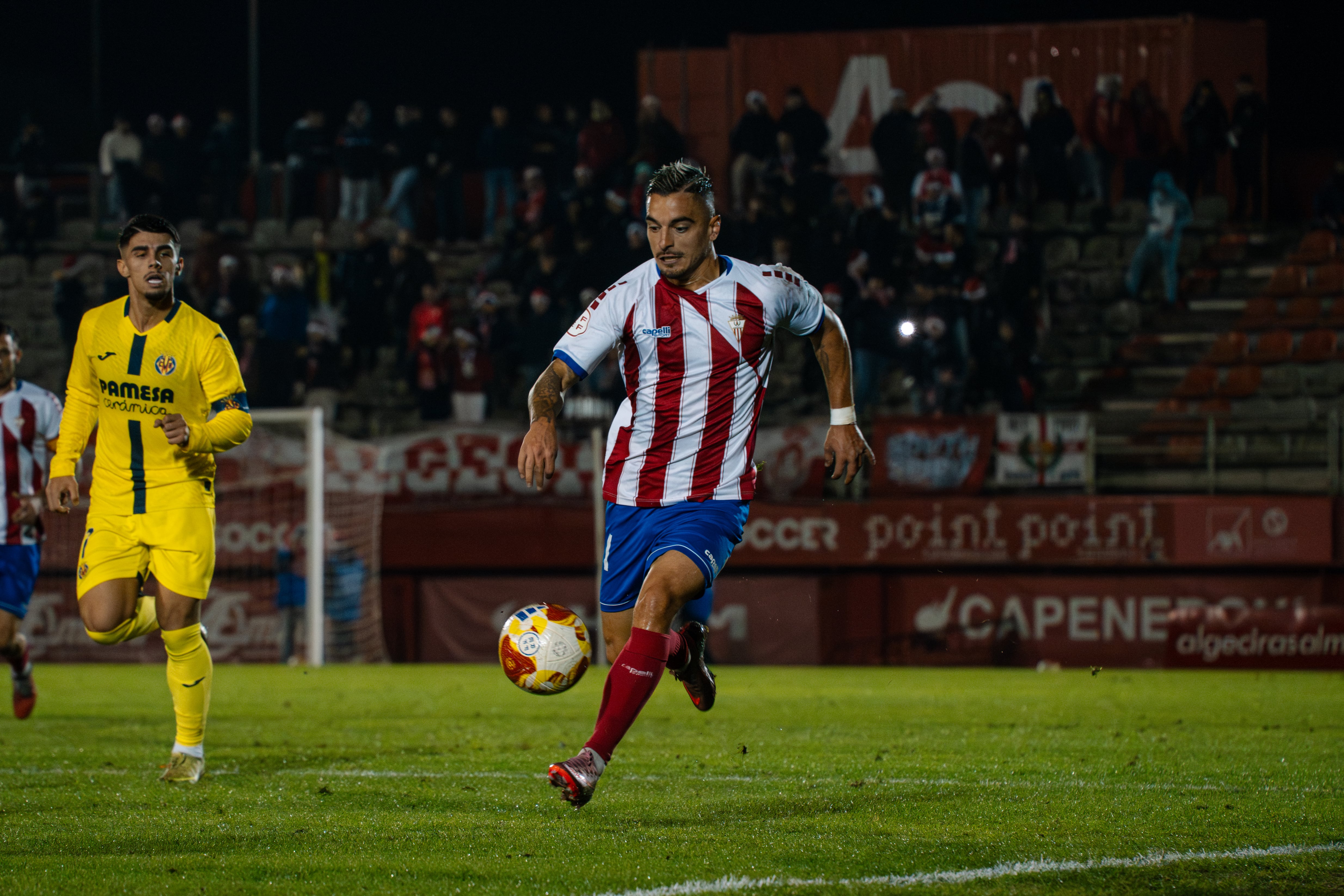 Tomás en un partido con el Algeciras
