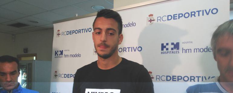 Joselu, jugador del Deportivo de la Coruña