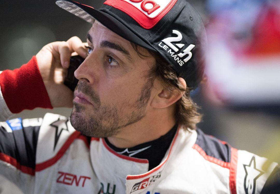 Fernando Alonso, en la preparación de la prueba de resistencia de Sebring, en Florida (EEUU).