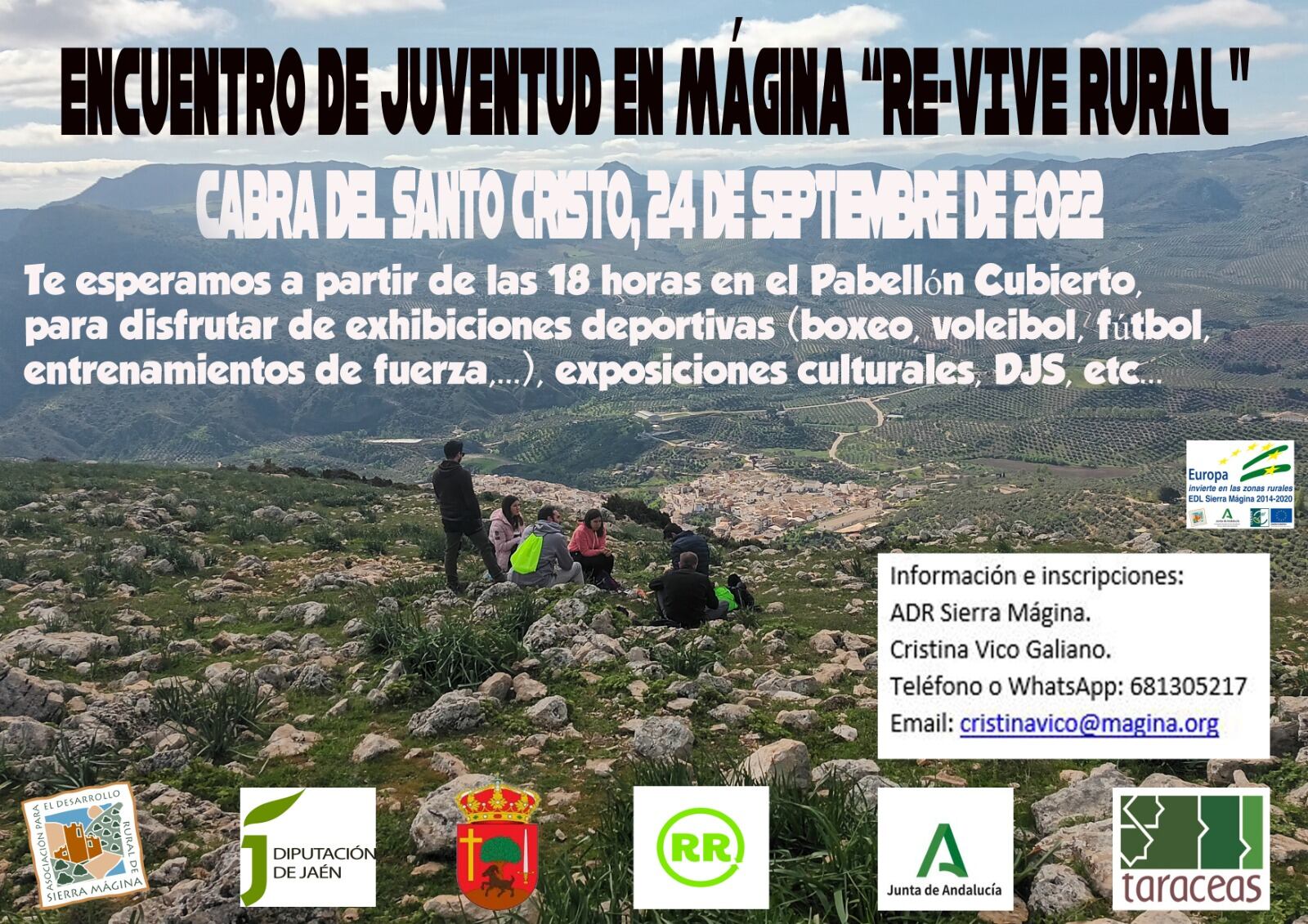 Cartel anunciador del primer Encuentro de Juventud de Sierra Mágina