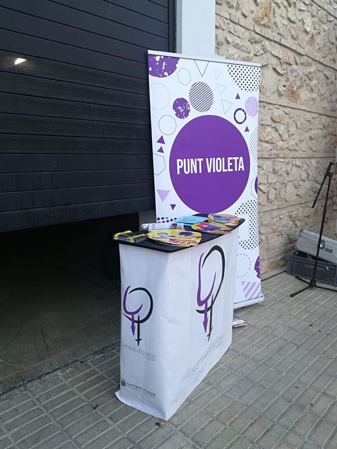 Punto Violeta durante las fiestas de Sant Jaume 2019.