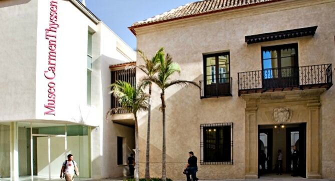 Fachada del museo Carmen Thyssen de Málaga