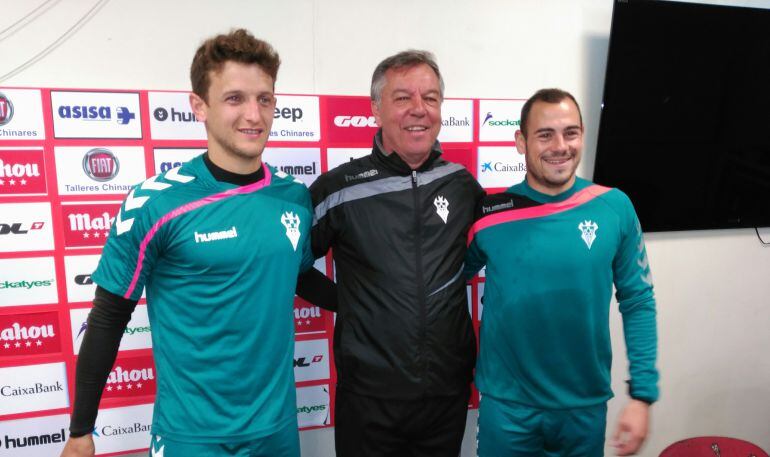 Núñez, Ferrando y Díaz en sala de prensa