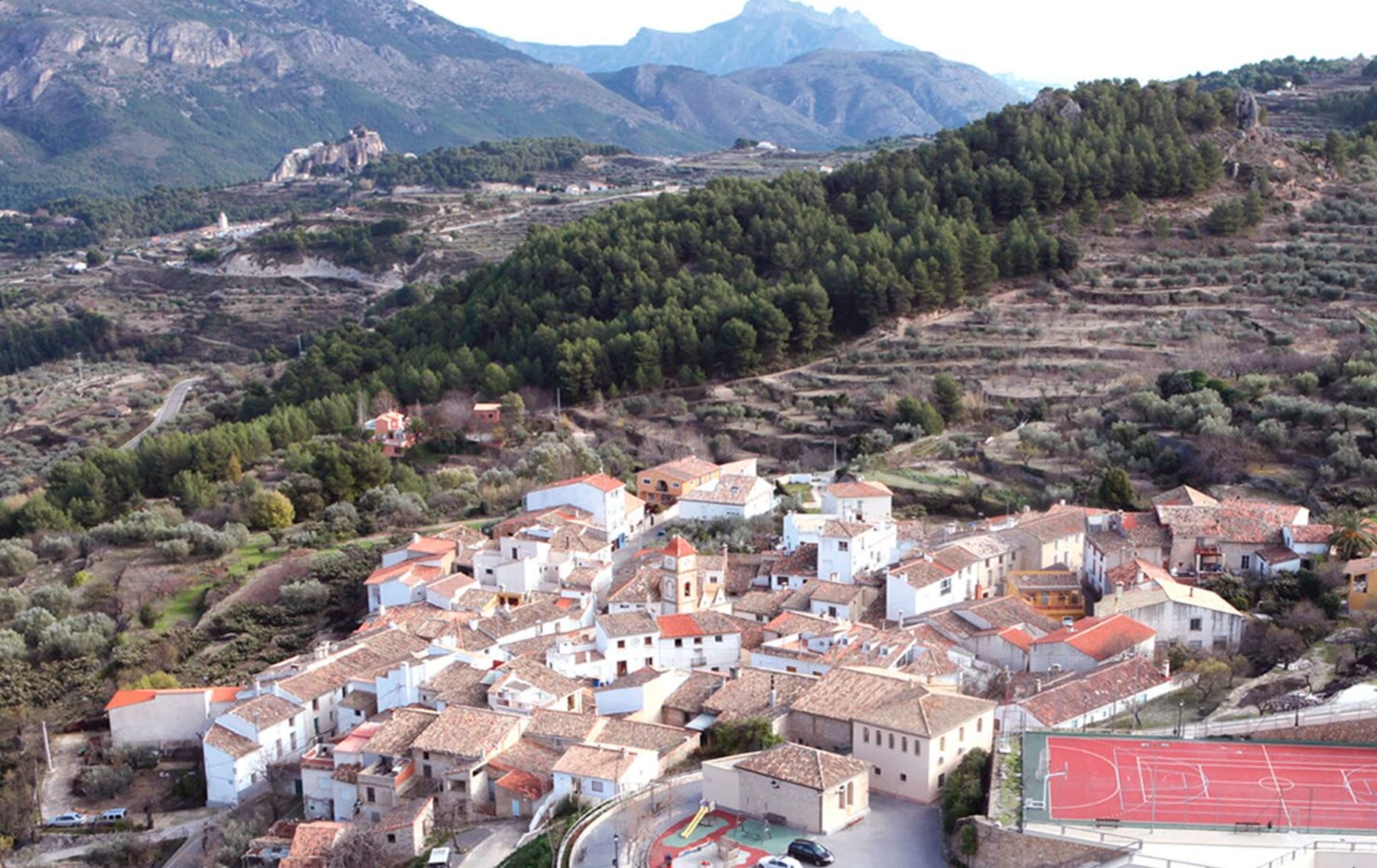 Vista aèria de la població