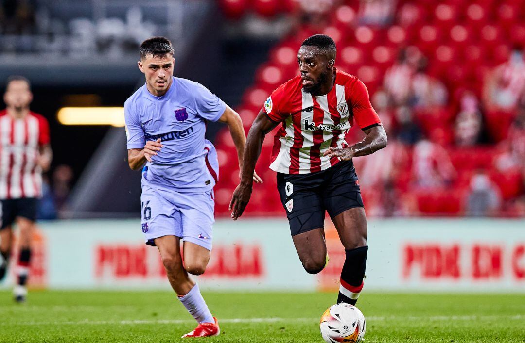 Pedri e Iñaki Williams en el Athletic - Barça