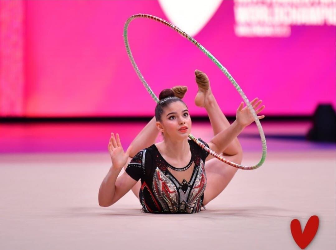 Berta Miquel durant la jornada d'ahir del Mundial, a València.