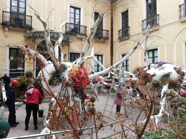 Flora 2024. Instalación "Un pensamiento vegetal" de Eugenio Ampudia en Vimcorsa