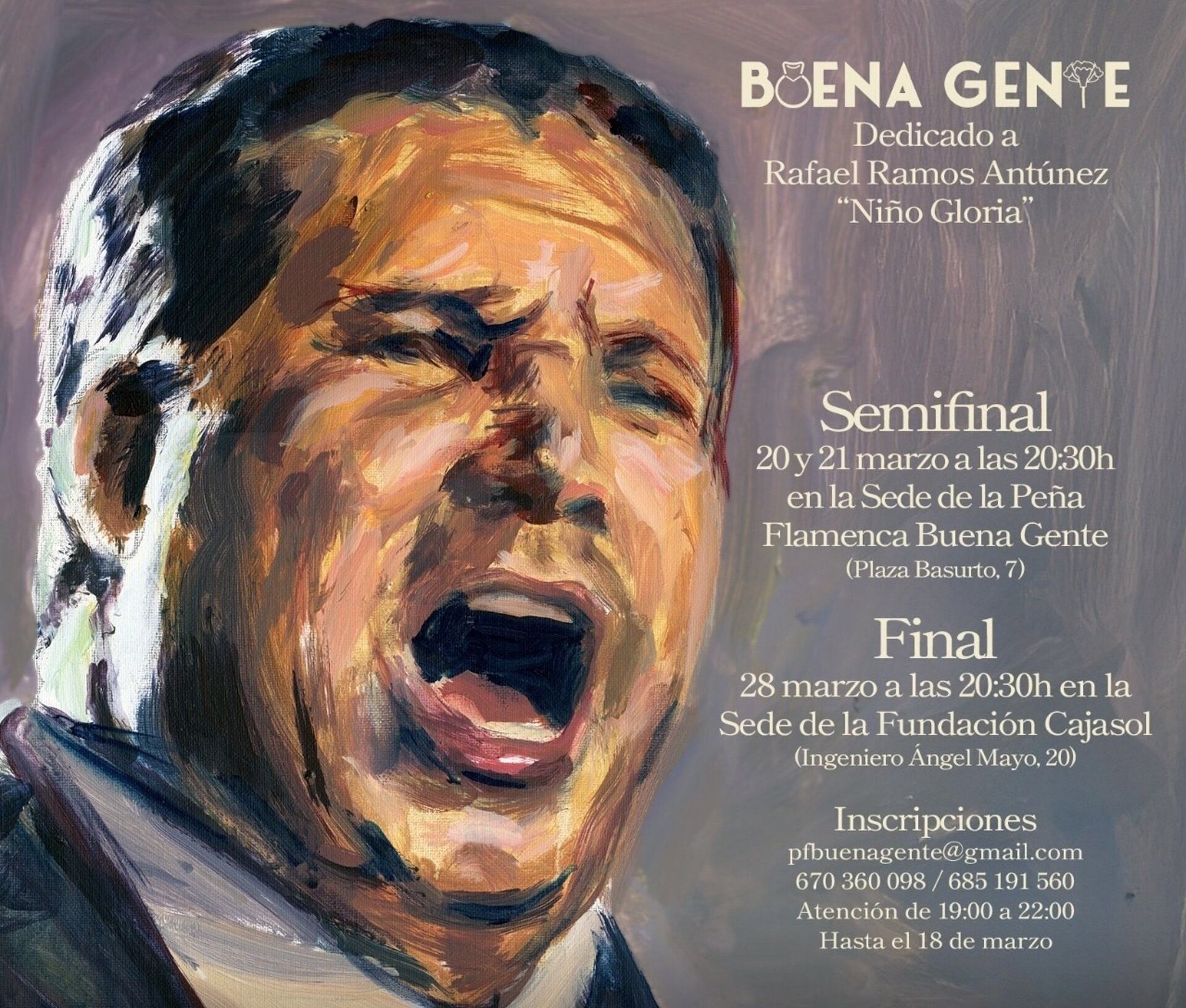 Cartel del XLVII Concurso Nacional de Saetas de la Peña Buena Gente de Jerez