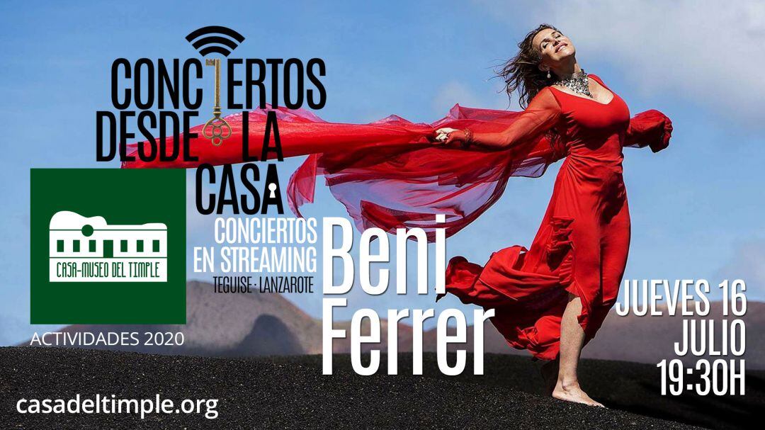 Cartel del concierto de Beni Ferrer.