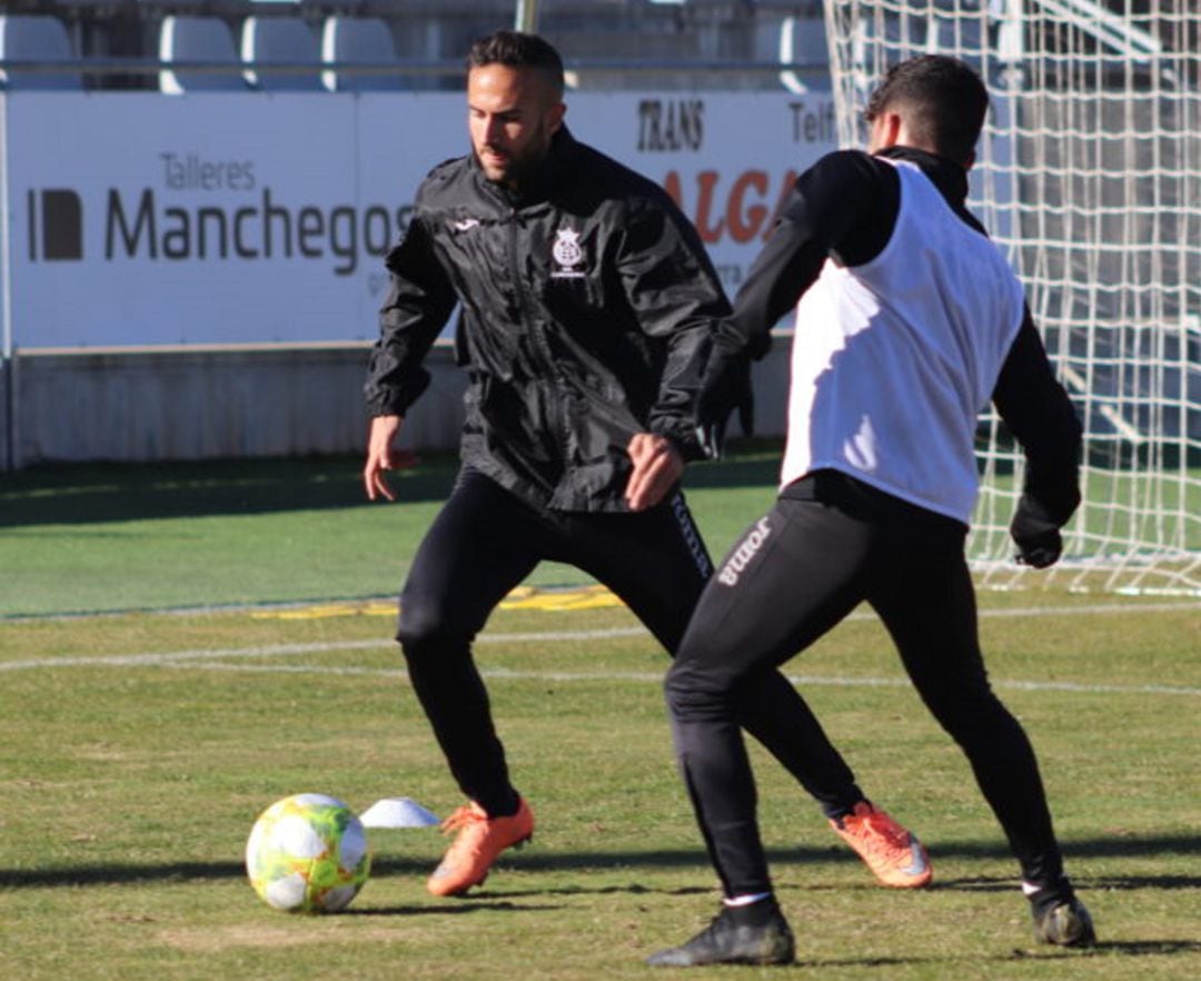 Basi y Zequi en un entrenamiento