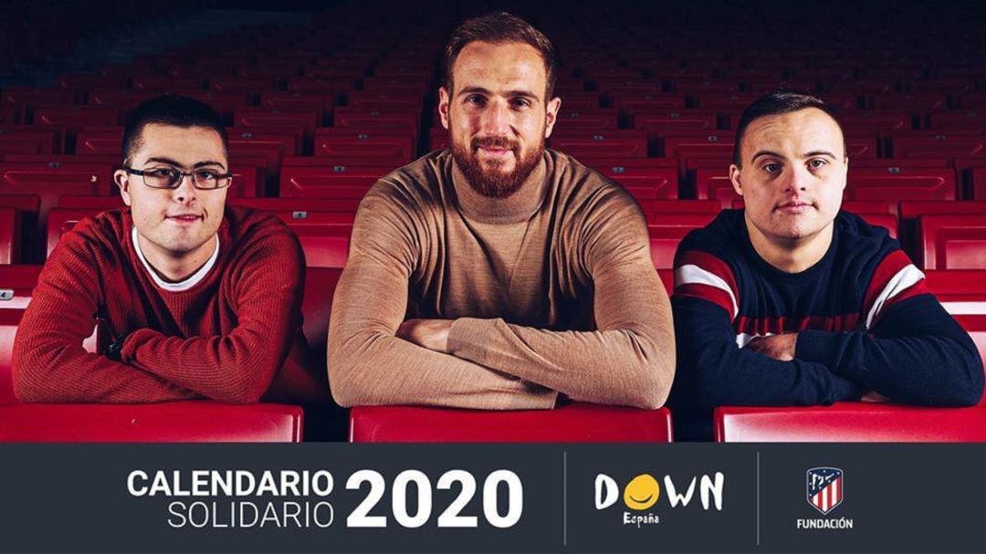 David Egido junto a Jan Oblak